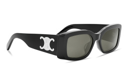 CELINE Triomphe Rectangle Sunglasses in Black – Product Photo 4