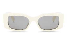 CELINE Triomphe Rectangle Sunglasses in Solid ivory – Product Photo 1