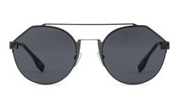 FENDI Sky Round Sunglasses in Gunmetal – Product Photo 1
