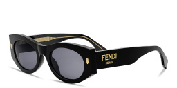 FENDI Roma Oval Sunglasses in Black – Product Photo 2