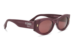 نظارات شمسية روما بإطار بيضاوي من فيندي بلون أرجواني - صورة المنتج 4