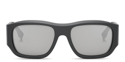 FENDI FF Logo Rectangle Sunglasses in Grey – Product Photo 1