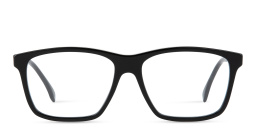 FENDI Logo Wide Rectangle Eyeglasses in Black – Product Photo 1