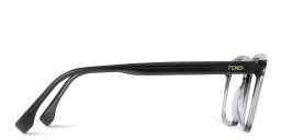 Shop FENDI Fendi Fine Wide Rectangle Eyeglasses in Grey online.