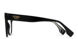 Shop FENDI Fendi Roma Cat-Eye Eyeglasses in Black online.