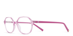 Shop EYE'M Kids Irregular Eyeglasses in Pink online.
