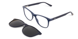 Shop EYE'M Kids Clip-On Pillow Eyeglasses in Dark Blue online.