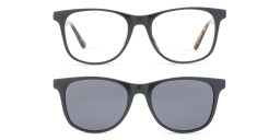 Shop EYE'M Kids Clip-On Pillow Eyeglasses in Black Havana online.