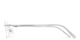 تسوق نظارات طبية واسعة غير منتظمة بدون إطار EYE'M بلون فضي أونلاين.