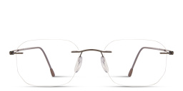 Silhouette Lite Spirit RL Rimless Square Eyeglasses in Silver – Product Photo 1