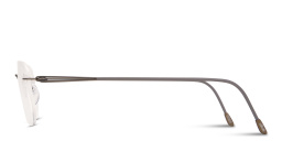 Silhouette Lite Spirit RL Rimless Square Eyeglasses in Silver – Product Photo 4