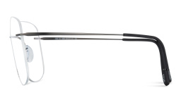 Silhouette Titan Minimal Art Rimless Wide Square Eyeglasses in Grey – Product Photo 3