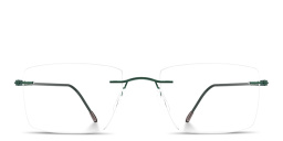 Shop Silhouette Lite Spirit RL Rimless Square Eyeglasses in Dark Green online.