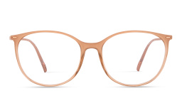 Shop Silhouette Illusion Lite Round Eyeglasses in Beige online.