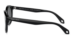 تسوق نظارات شمسية دائرية بشعار العلامة جورجو أرماني بلون أسود أونلاين.