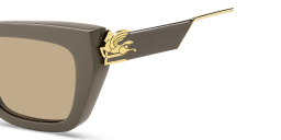 Shop ETRO Bold Pegaso Cat-Eye Sunglasses in Grey online.