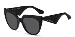 ETRO Tailoring Oversized Cat-Eye Sunglasses in Black – Product Photo 2