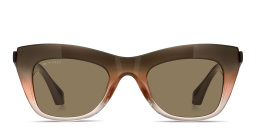 ETRO Etro Tailoring Cat-Eye Sunglasses in Gradient Brown – Product Photo 1