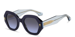 Shop ETRO Etromania Oversized Irregular Sunglasses in Blue online.
