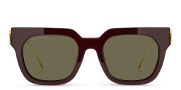 ETRO Bold Pegaso Rectangle Sunglasses in Burgundy – Product Photo 1