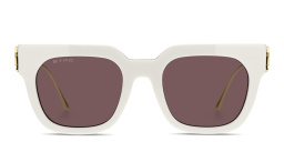 ETRO Bold Pegaso Rectangle Sunglasses in Beige – Product Photo 1