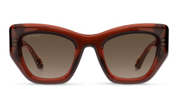 ETRO Paisley Rectangle Sunglasses in Brick – Product Photo 1