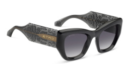 ETRO Paisley Rectangle Sunglasses in Grey – Product Photo 3