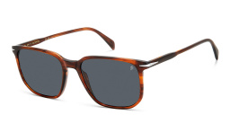 Shop DAVID BECKHAM Timeless Icons Square Sunglasses in Havana online.