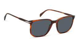 Shop DAVID BECKHAM Timeless Icons Square Sunglasses in Havana online.