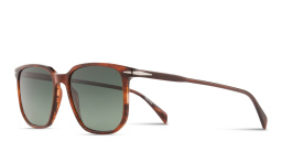 DAVID BECKHAM Timeless Icons Rectangle Sunglasses in Brown – Product Photo 2