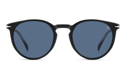 Shop DAVID BECKHAM Timeless Icons Panthos Sunglasses in Black online.