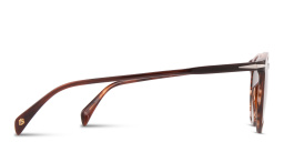 Shop DAVID BECKHAM Timeless Icons Round Sunglasses in Brown online.