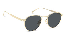Shop DAVID BECKHAM Timeless Icons Panthos Sunglasses in Gold online.