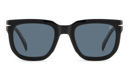Shop DAVID BECKHAM Style Pioneer Square Sunglasses in Black Crystal online.