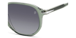 Shop DAVID BECKHAM Timeless Icons Irregular Sunglasses in Green online.