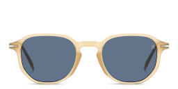Shop DAVID BECKHAM Timeless Icons Irregular Sunglasses in Beige online.