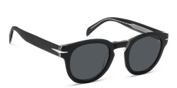 Shop DAVID BECKHAM Style Pioneer Panthos Sunglasses in Black Crystal online.
