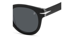 Shop DAVID BECKHAM Style Pioneer Panthos Sunglasses in Black Crystal online.