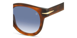 Shop DAVID BECKHAM Style Pioneer Panthos Sunglasses in Brown Havana online.