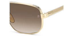 تسوق نظارات شمسية ستايل بايونير بإطار مستطيل ديفيد بيكهام بلون ذهبي كريستال أونلاين.