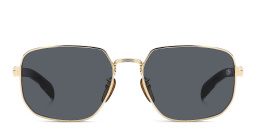 DAVID BECKHAM Style Pioneer Rectangle Sunglasses in Gold Black – Product Photo 1