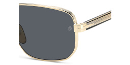 DAVID BECKHAM Style Pioneer Rectangle Sunglasses in Gold Black – Product Photo 4