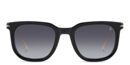 DAVID BECKHAM Style Pioneer Rectangle Sunglasses in Black Gold – Product Photo 1