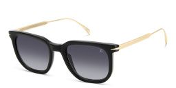 DAVID BECKHAM Style Pioneer Rectangle Sunglasses in Black Gold – Product Photo 2