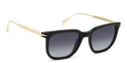 DAVID BECKHAM Style Pioneer Rectangle Sunglasses in Black Gold – Product Photo 3