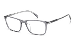 DAVID BECKHAM Timeless Icons Rectangle Eyeglasses in Grey Crystal – Product Photo 2