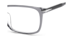 DAVID BECKHAM Timeless Icons Rectangle Eyeglasses in Grey Crystal – Product Photo 4
