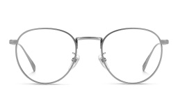 Shop DAVID BECKHAM Timeless Icons Panthos Eyeglasses in Matte Ruthenium online.