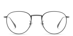Shop DAVID BECKHAM Timeless Icons Panthos Eyeglasses in Matte Ruthenium Black online.