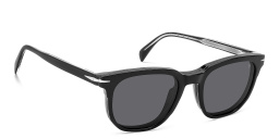 DAVID BECKHAM Style Pioneer Square Eyeglasses in Black – Product Photo 3